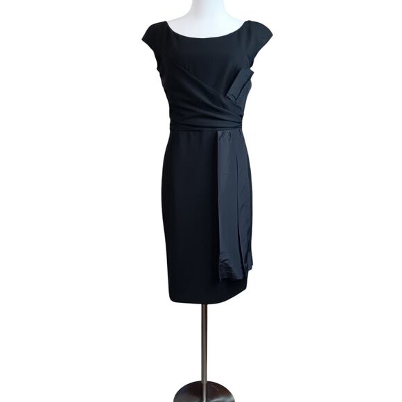 MICHAEL KORS COLLECTION Tailored Wool Cocktail Dress 6 Classic Chic Madein Italy - Picture 2 of 12